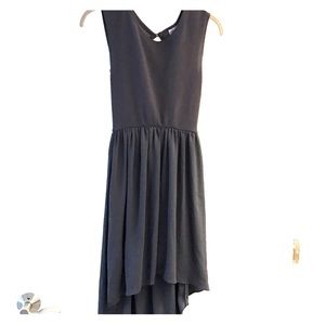 NWT Francesca's Navy Hi Lo Dress Open Back